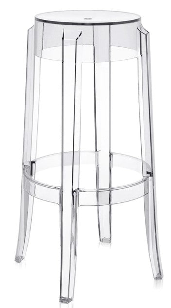 Lot de 2 tabourets Charles Ghost Cristal