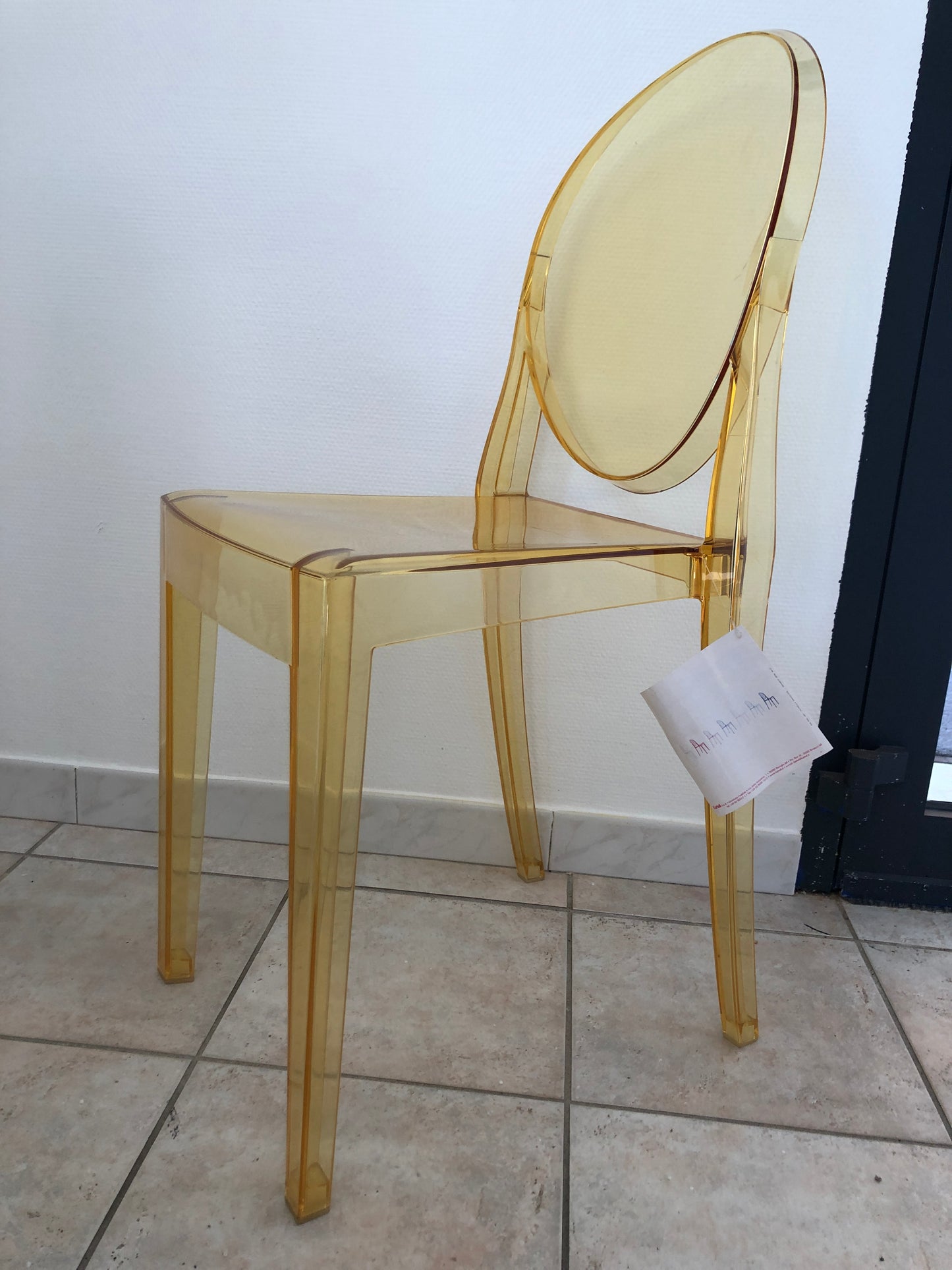 Chaise Kartell Victoria Ghost Jaune